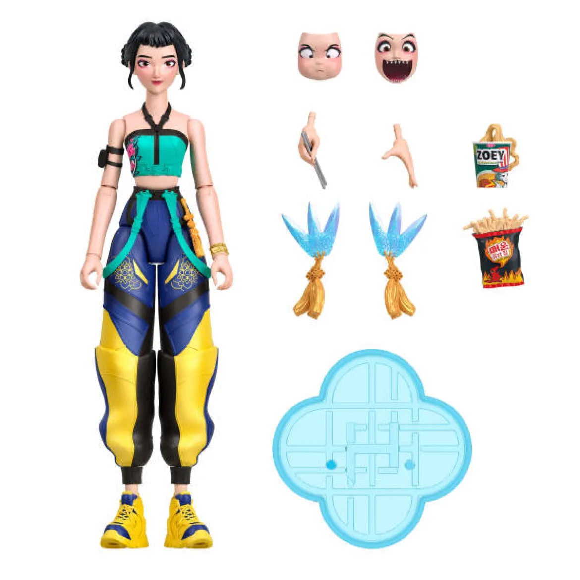 kpop demon hunters - zoey - action figure 15cm