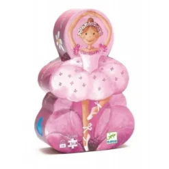 la ballerina con il fiore - puzzle 36 pezzi silhouette