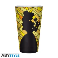 la bella e la bestia - bicchiere 400ml - belle