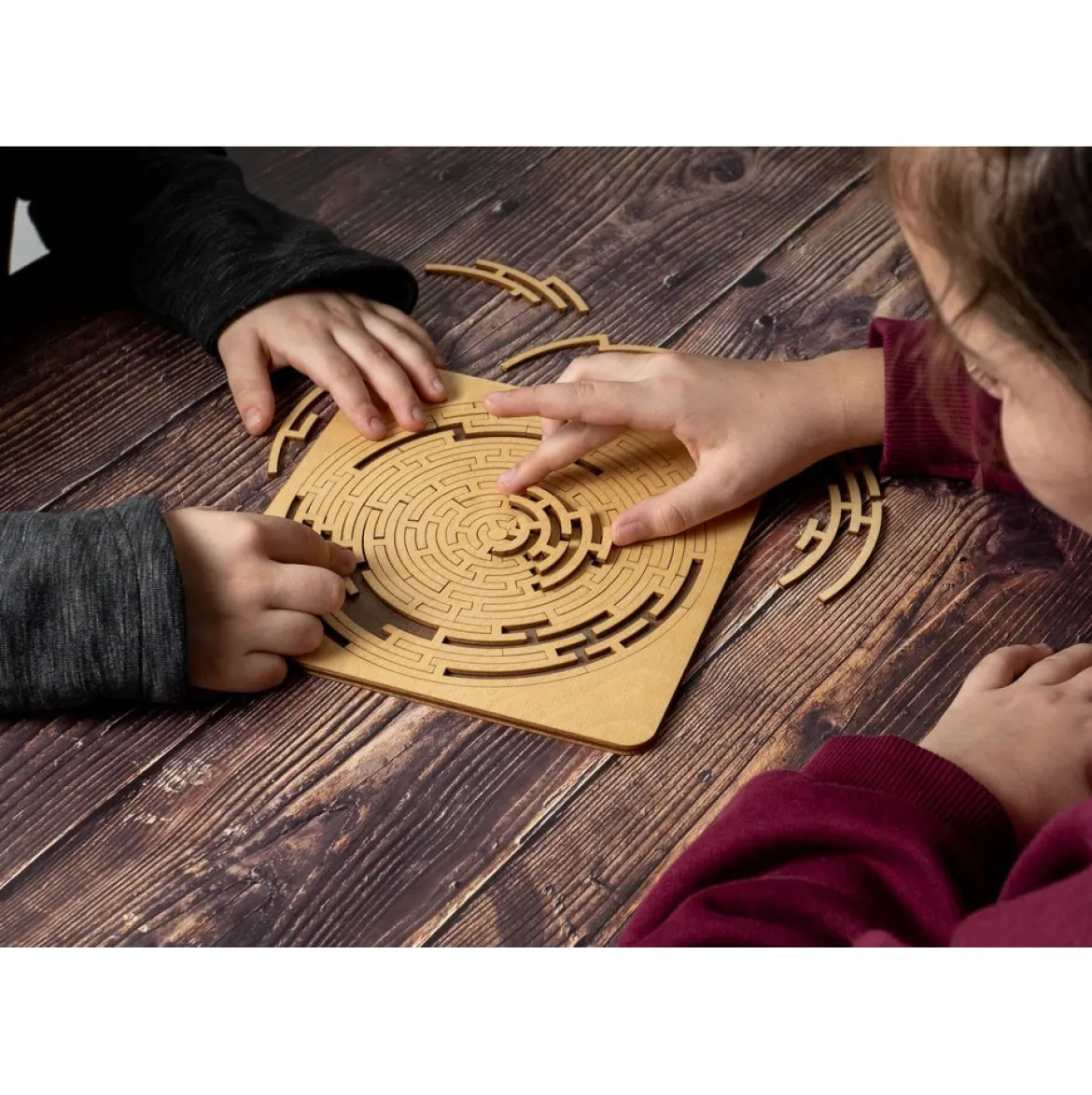 labyrinth puzzle - rompicapo manuale in legno