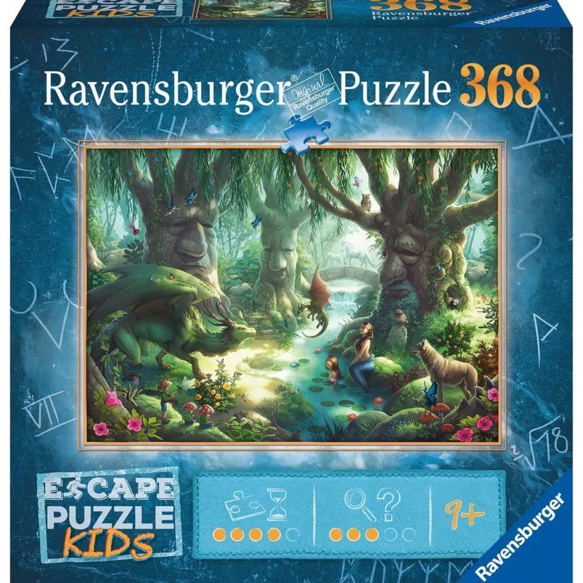 la foresta magica - escape puzzle kids 368 pezzi