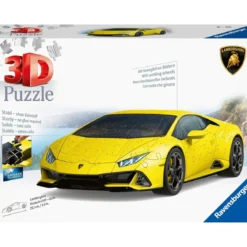 lamborghini huracan evo - giallo - puzzle 3d