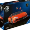 lamborghini huracán evo - arancio - puzzle 3d
