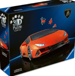 lamborghini huracán evo - arancio - puzzle 3d