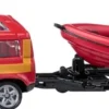 land rover defender vigili + barca di salvataggio
