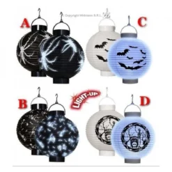 lanterna halloween luminosa con luce led