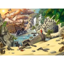 l'avventura dei pirati - escape puzzle kids 368 pezzi