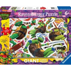 le imbattibili tartarughe ninja - puzzle da pavimento 125 pezzi