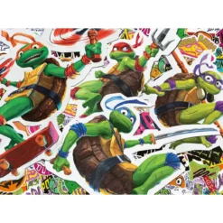 le imbattibili tartarughe ninja - puzzle da pavimento 125 pezzi