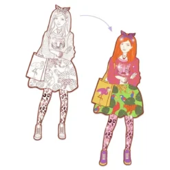 les demoiselles - nina e le sue amiche - disegni da colorare