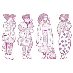 les demoiselles - rosemary e le sue amiche - disegni da colorare