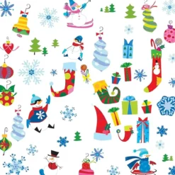 let it snow - adesivo removibile da parete