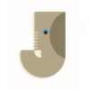 lettera in legno - j