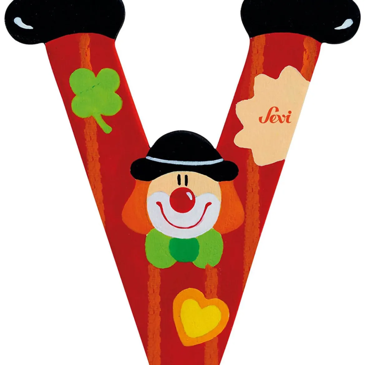 lettera v - clown