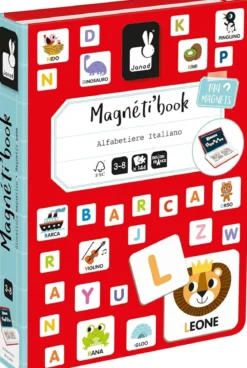 libro magnetico alfabeto italiano - 144 magneti