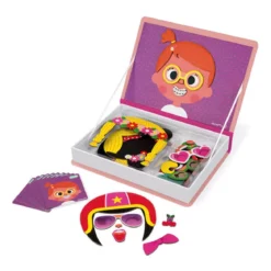 libro magnetico crazy faces ragazza - 55 magneti