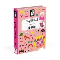 libro magnetico crazy faces ragazza - 55 magneti