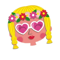 libro magnetico crazy faces ragazza - 55 magneti