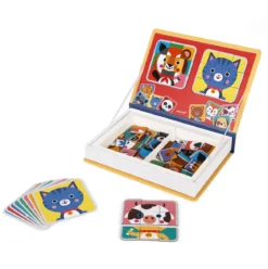 libro magnetico mix & match animali - 72 magneti