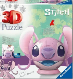 lilo e stitch - angel con orecchie - puzzle 3d