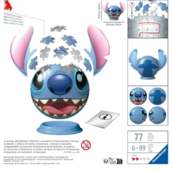 lilo e stitch - stitch con orecchie - puzzle 3d