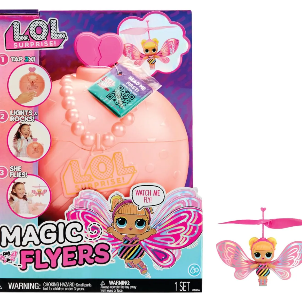 lol surprise magic flyer - flutter star - flying doll