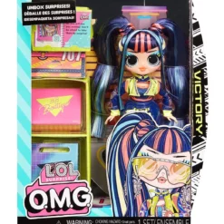 lol surprise omg - victory - fashion doll 25cm