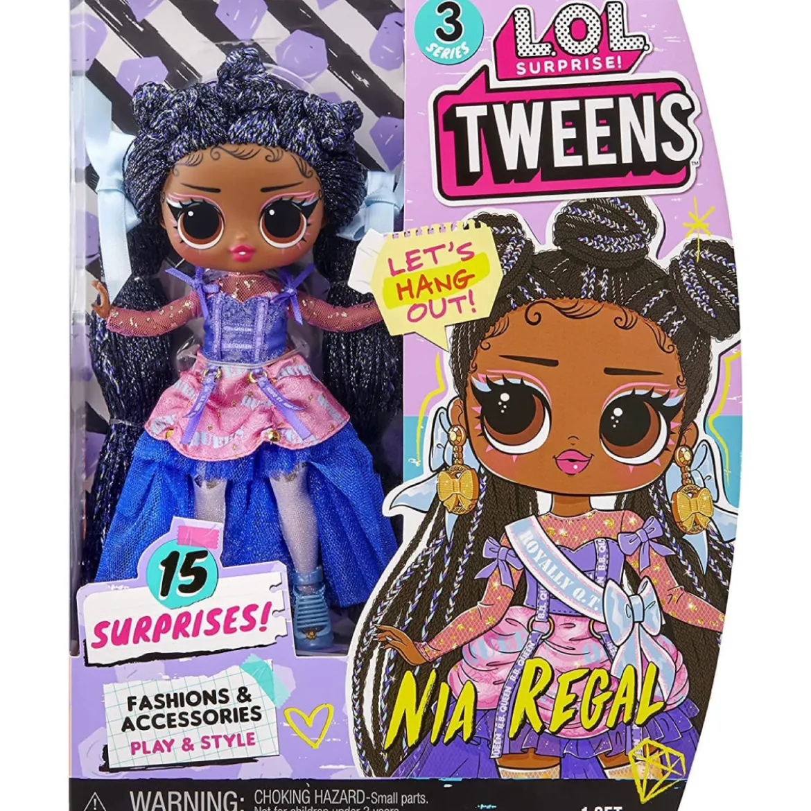 lol surprise tweens - nia regal - s3 fashion doll 16cm
