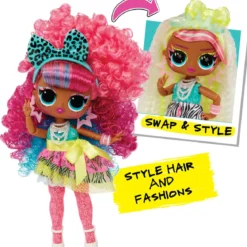 lol surprise tweens - surprise swap - curls-2-crimps cora - fashion doll