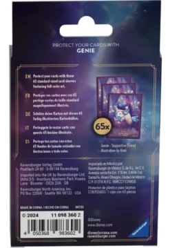 lorcana - azurite sea - genio - 65 bustine protettive