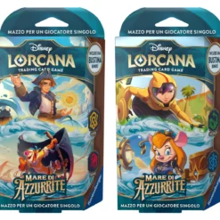 lorcana - mare di azzurrite - ambra & rubino/smeraldo & zaffiro - 2x starter deck (ita)