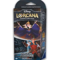 lorcana - rise of the floodborn - la regina cattiva & gaston - starter deck (eng)
