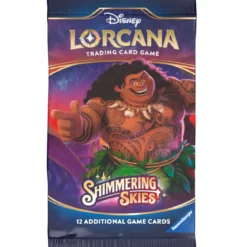 lorcana - shimmering skies - bustina singola 12 carte (eng)