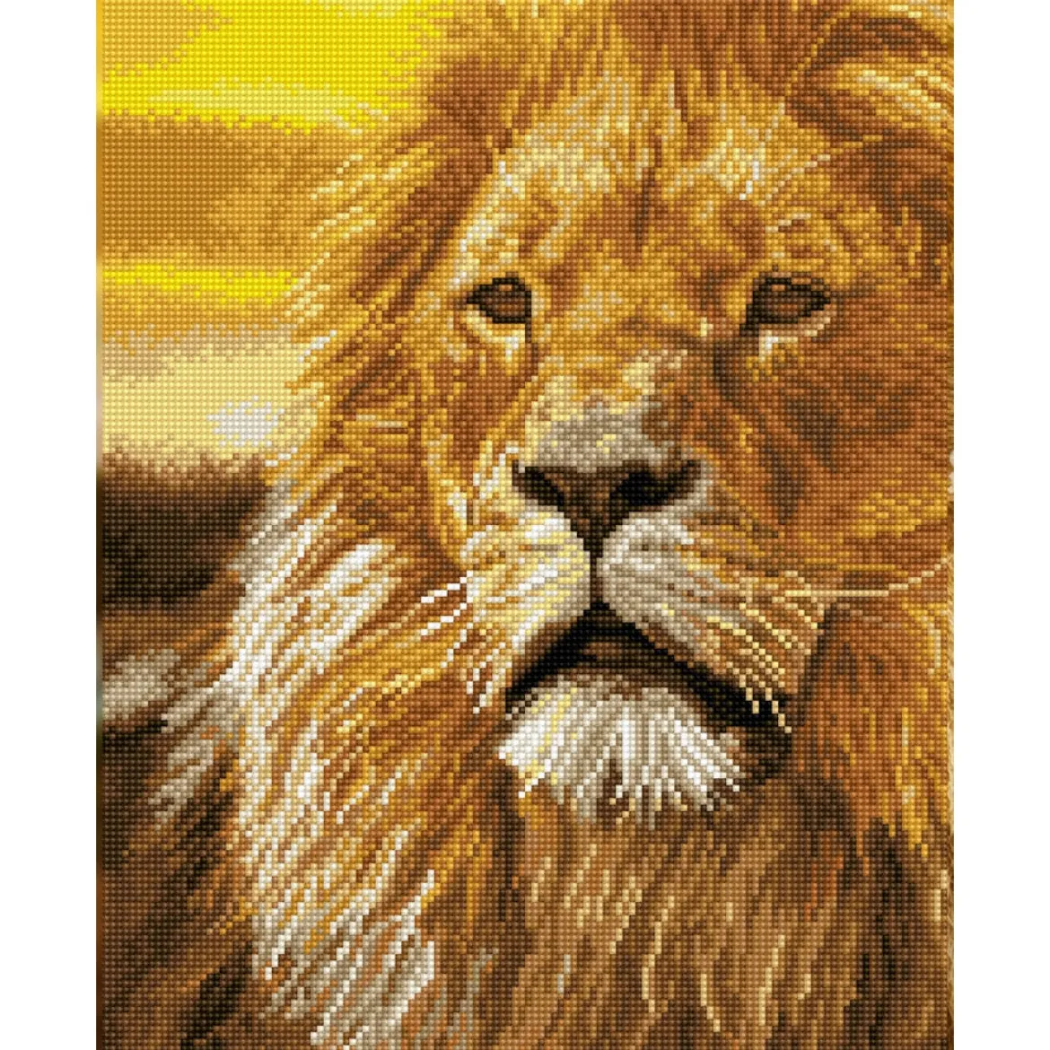 lord of the serengeti - diamond dotz squares dq9.002 35x45cm