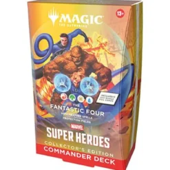 magic the gathering - marvel super heroes - mazzo commander collector - fantastic four (eng)