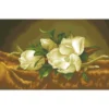 magnolias on gold velvet après martin johnson heade - diamond dotz intermediate dd12.046 66x41cm