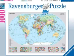 mappamondo politico - puzzle 1000 pezzi