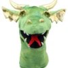 marionetta testa di drago verde