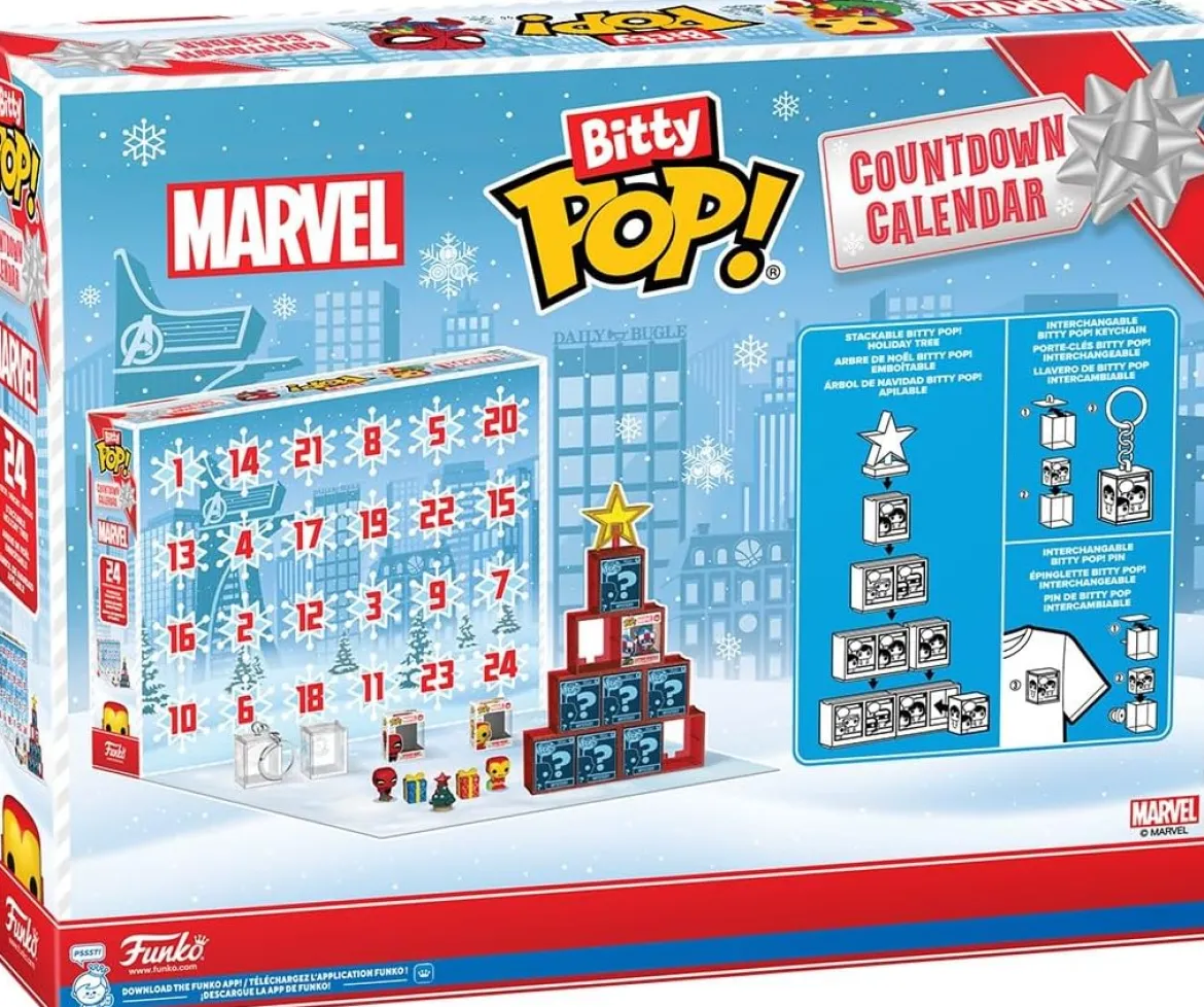 marvel - bitty pop calendario dell'avvento 24 giorni