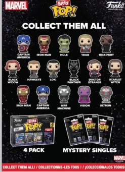 marvel - bitty pop calendario dell'avvento 24 giorni