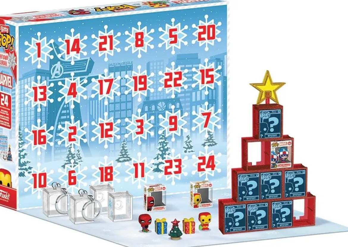 marvel - bitty pop calendario dell'avvento 24 giorni