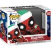 marvel: deadpool holiday - deadpool 9cm - funko pop! 1442