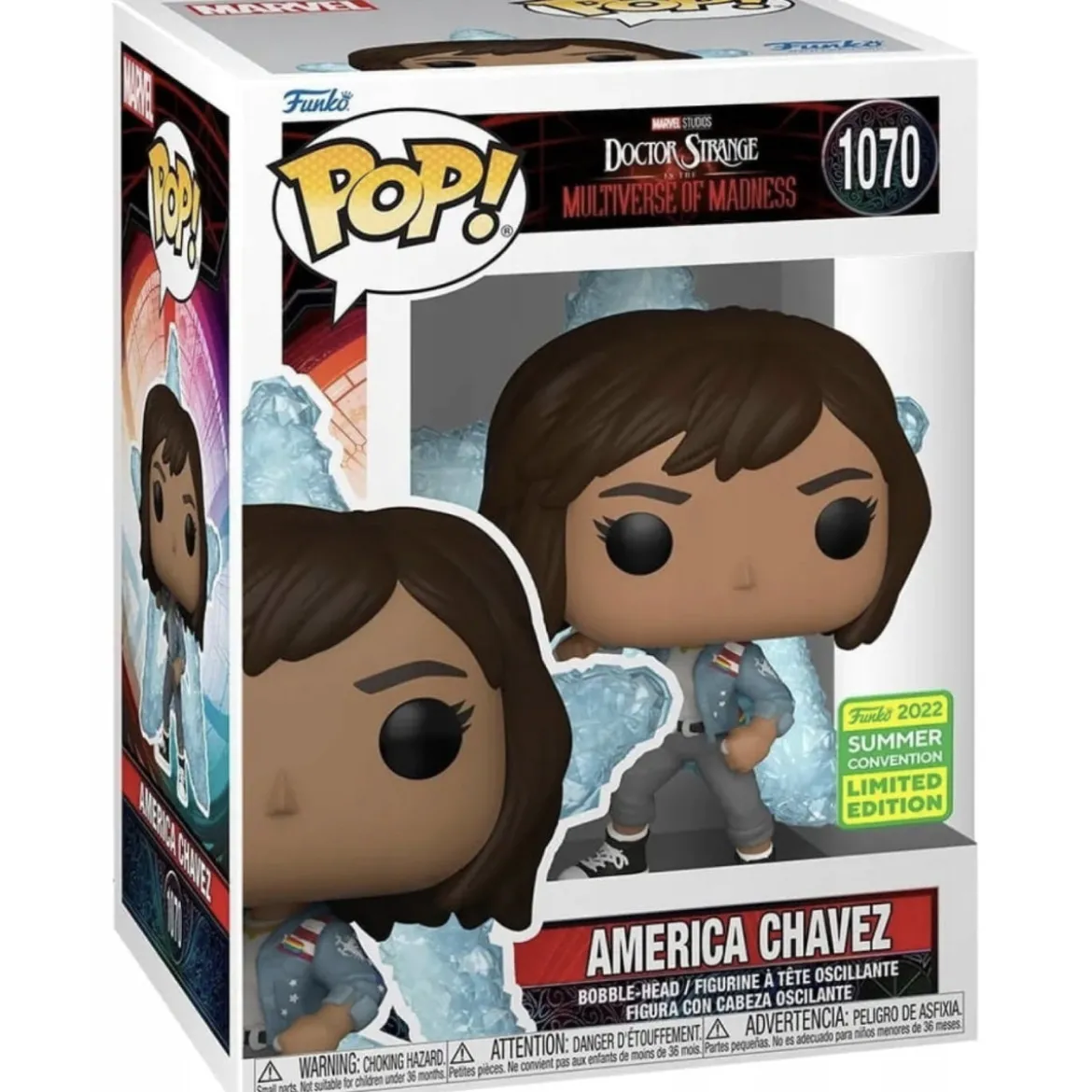marvel: doctor strange in the multiverse of madness - america chavez 9cm - funko pop 1070