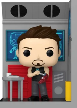 marvel - il garage di tony stark - funko pop! nooks