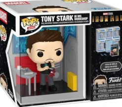 marvel - il garage di tony stark - funko pop! nooks