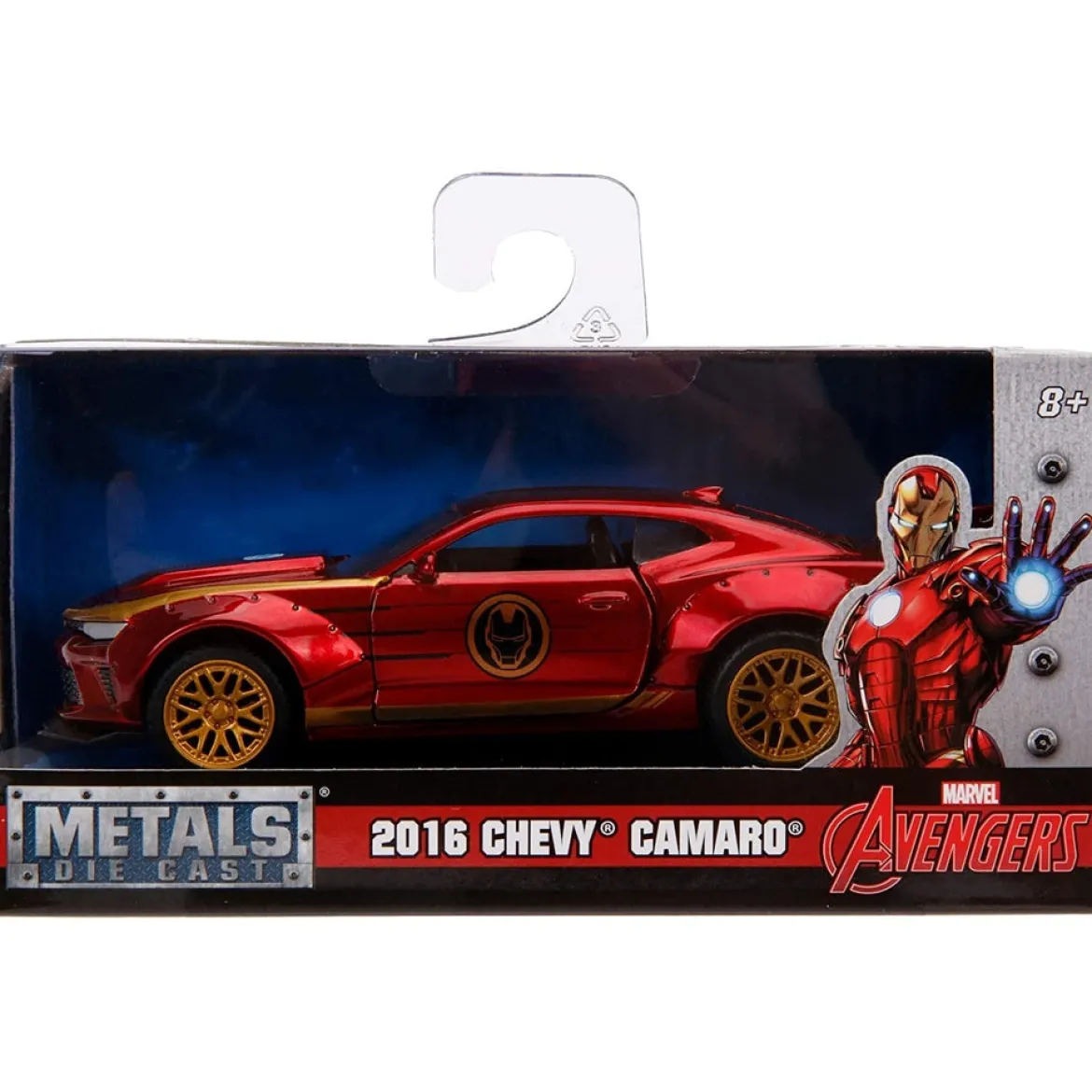 marvel iron man chevy camaro ss del 2016 - 1:32 die-cast