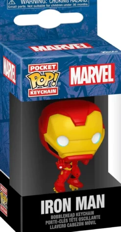 marvel - iron man 4cm - funko pocket pop! portachiavi