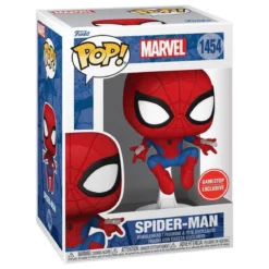 marvel: jumping spider-man 9cm - funko pop! 1454