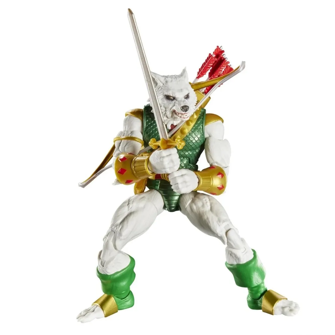 marvel legends series x magic: the gathering - man-wolf 15cm + 1 magic foil card