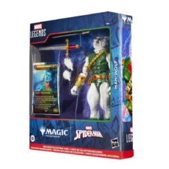 marvel legends series x magic: the gathering - man-wolf 15cm + 1 magic foil card